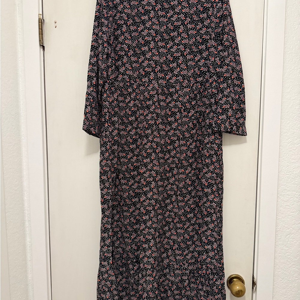 Floral Long Sleeve Maxi Dress